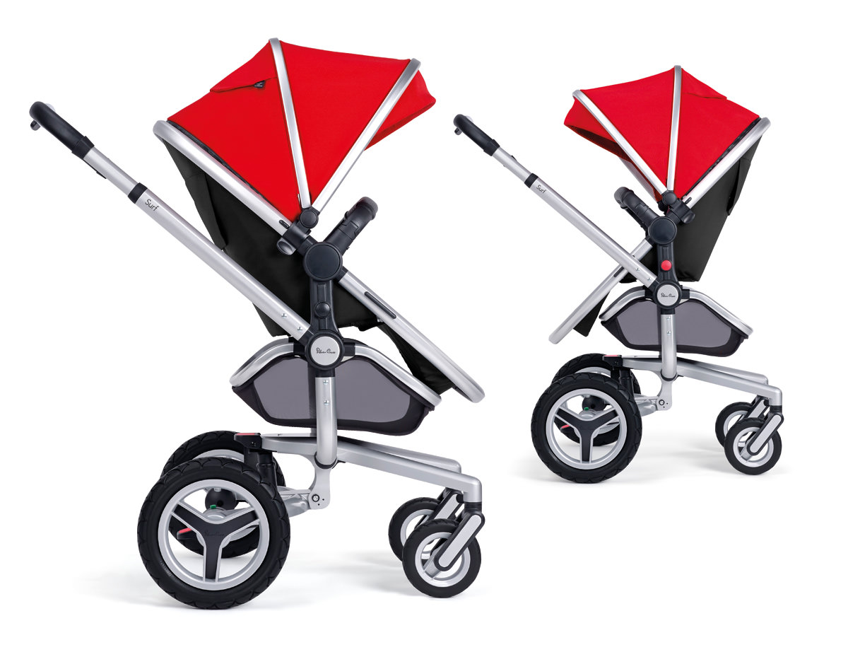 Surf 2 Pram and Pushchair in chilli red from Silver Cross UK