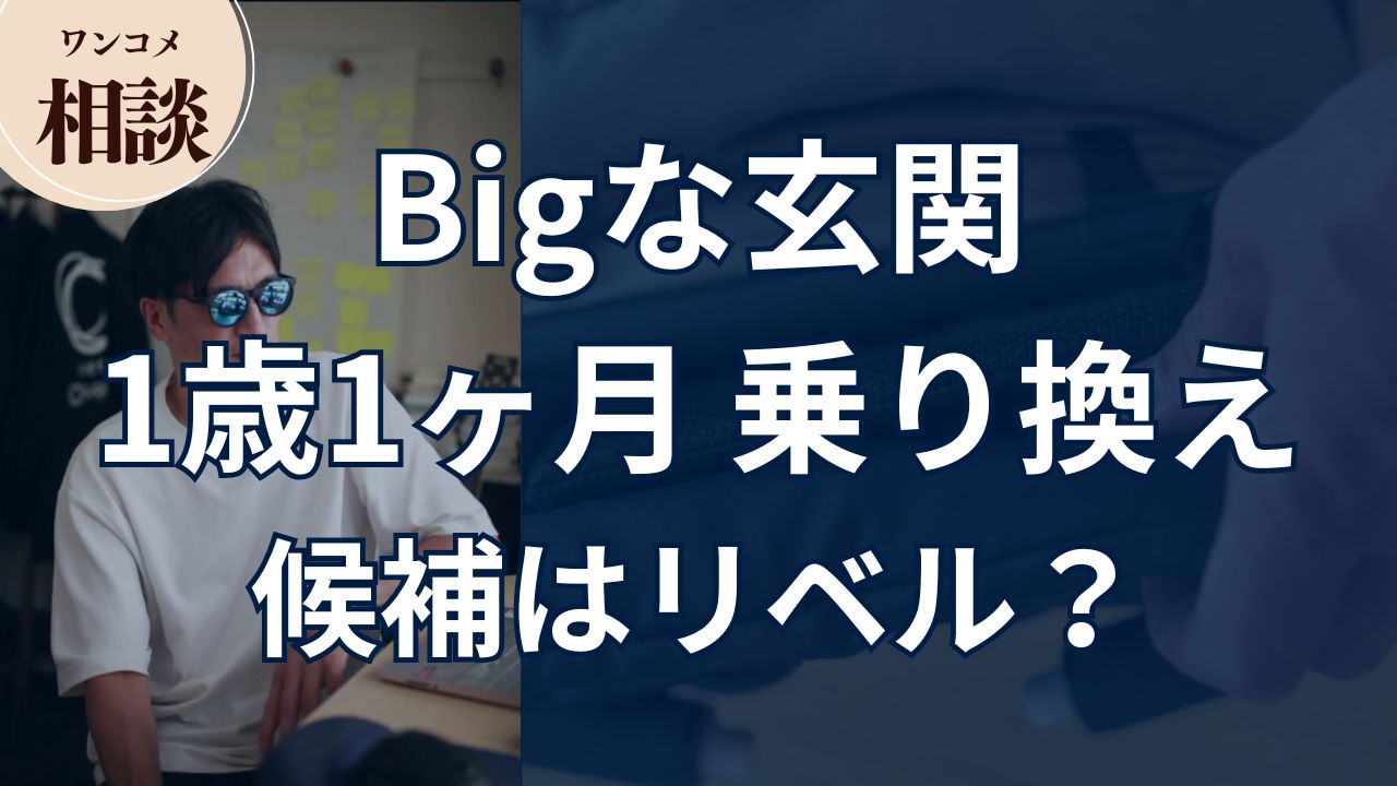 【ワンコメ相談】Bigな玄関のお宅。1歳1ヶ月で乗り換え。でも候補はリベルが妥当?