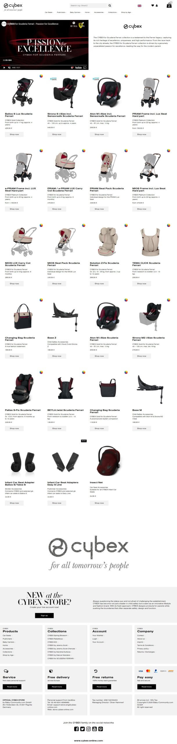 CYBEX for SCUDERIA FERRARI - CYBEX STORE