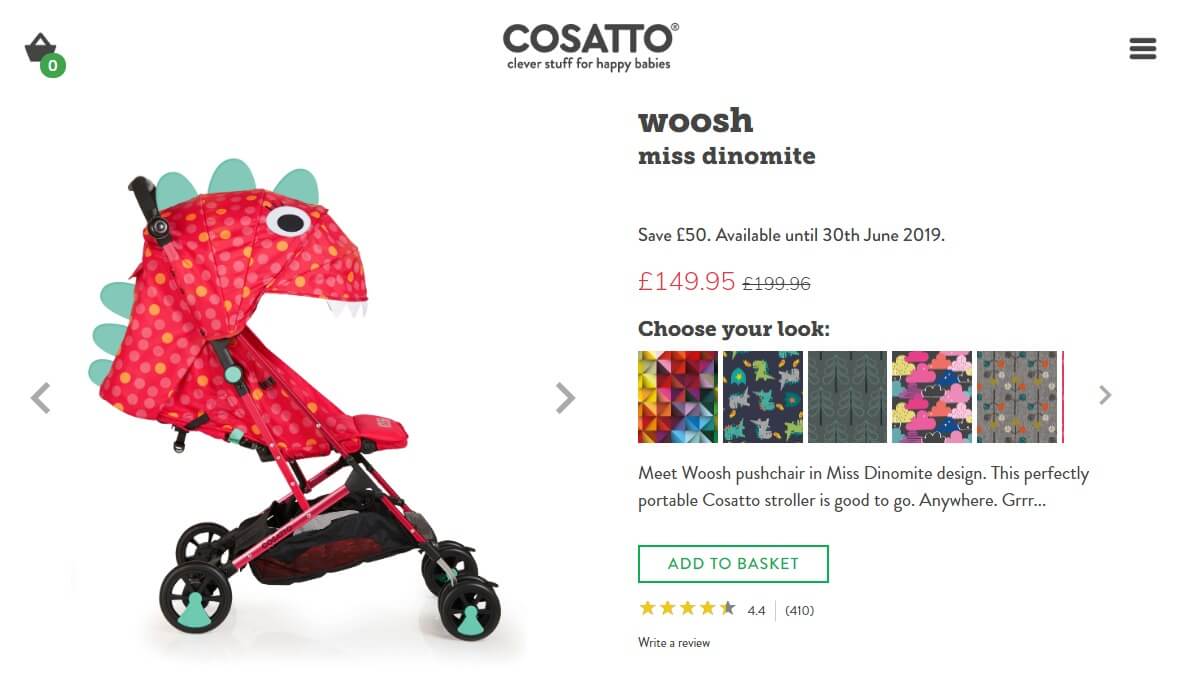 Cosattoの可愛い怪獣ベビーカーが今最安値でおすすめ コサット Cosatto 東京ベビーカーdb