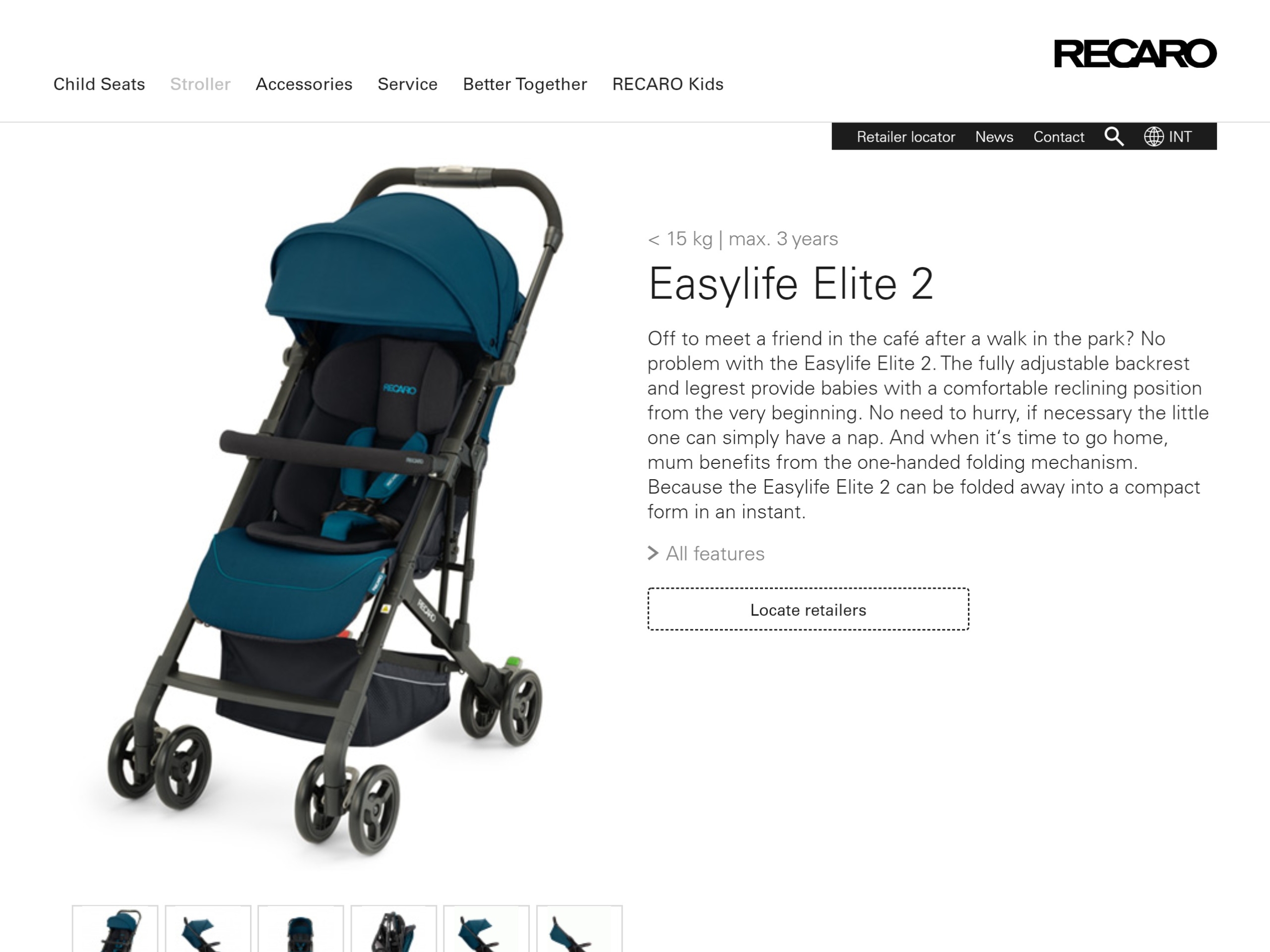 recaro easylife accessories