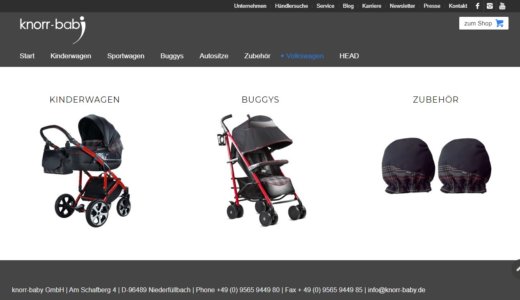 正規ディーラーでVWゴルフやポロのGTIデザインにぴったりなベビーカーが買える